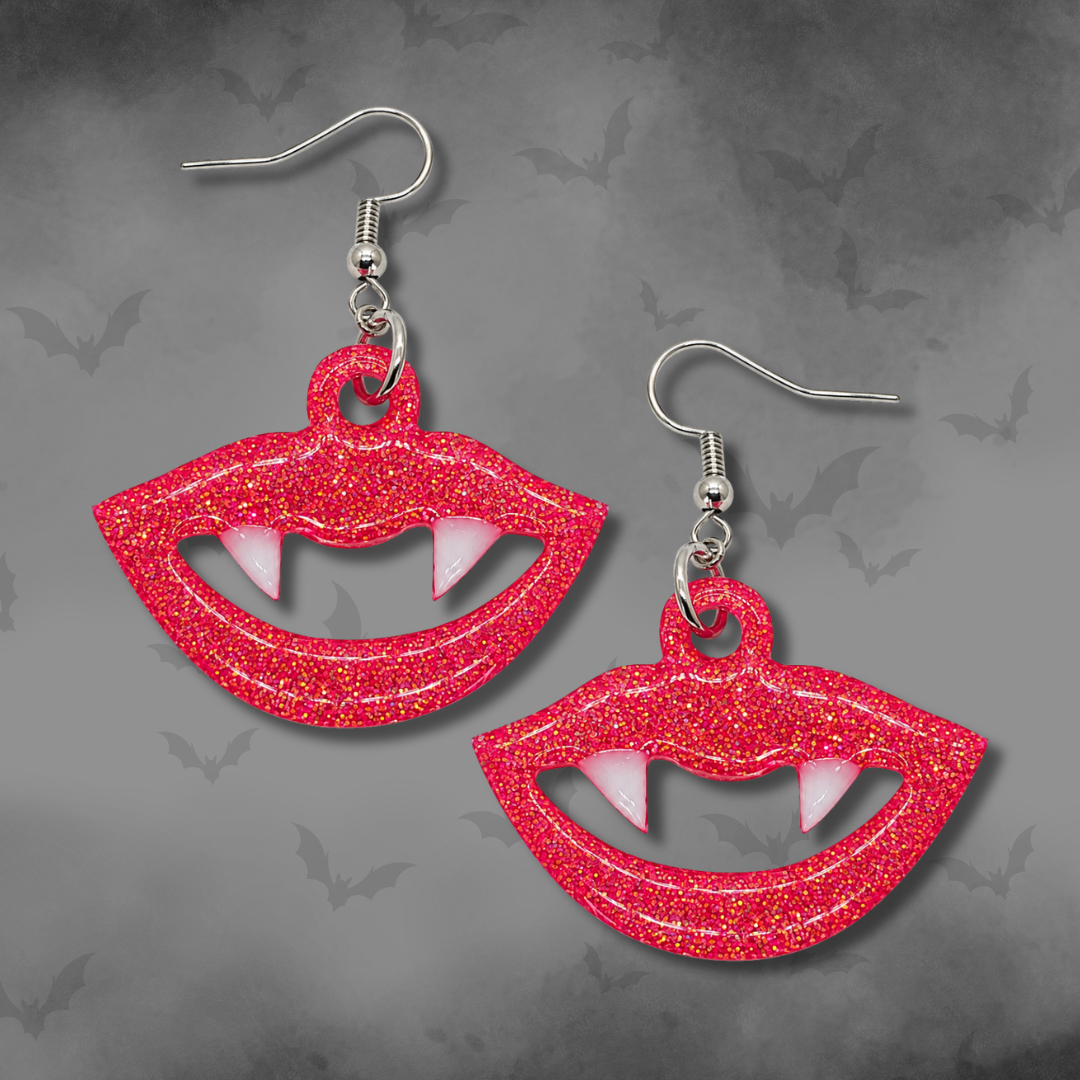 Bite Sized Crush (Vampire Teeth Earrings)