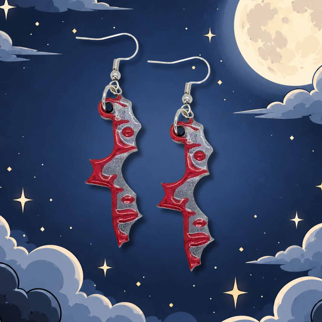 Bloody Little Things (Bat Earrings)