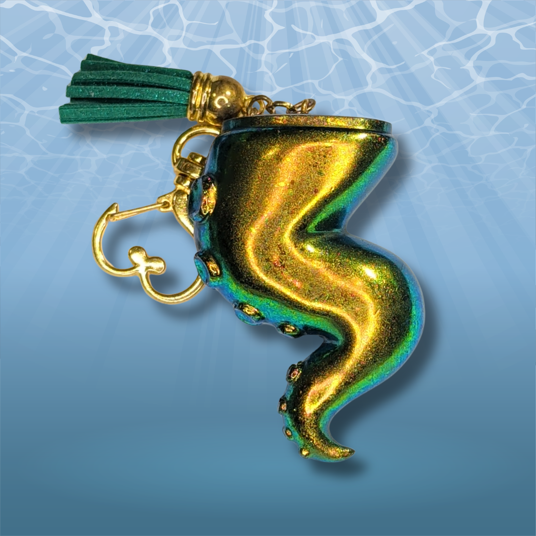 Cthulhu's Awakening Tentacle Resin Keychain