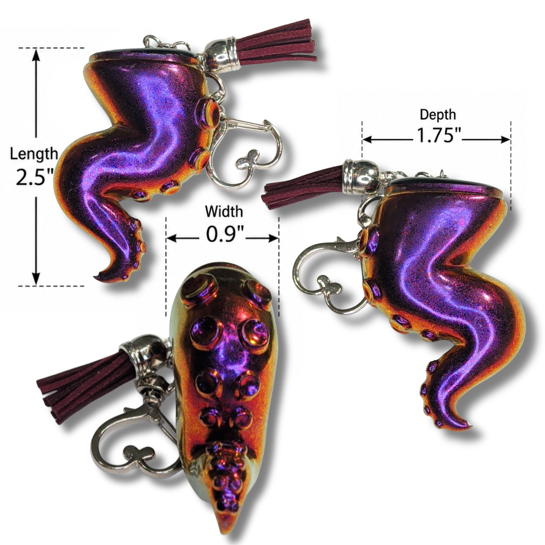 Kraken's Kiss Tentacle Resin Keychain