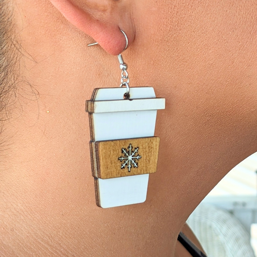 Cozy Christmas Coffee Earrings