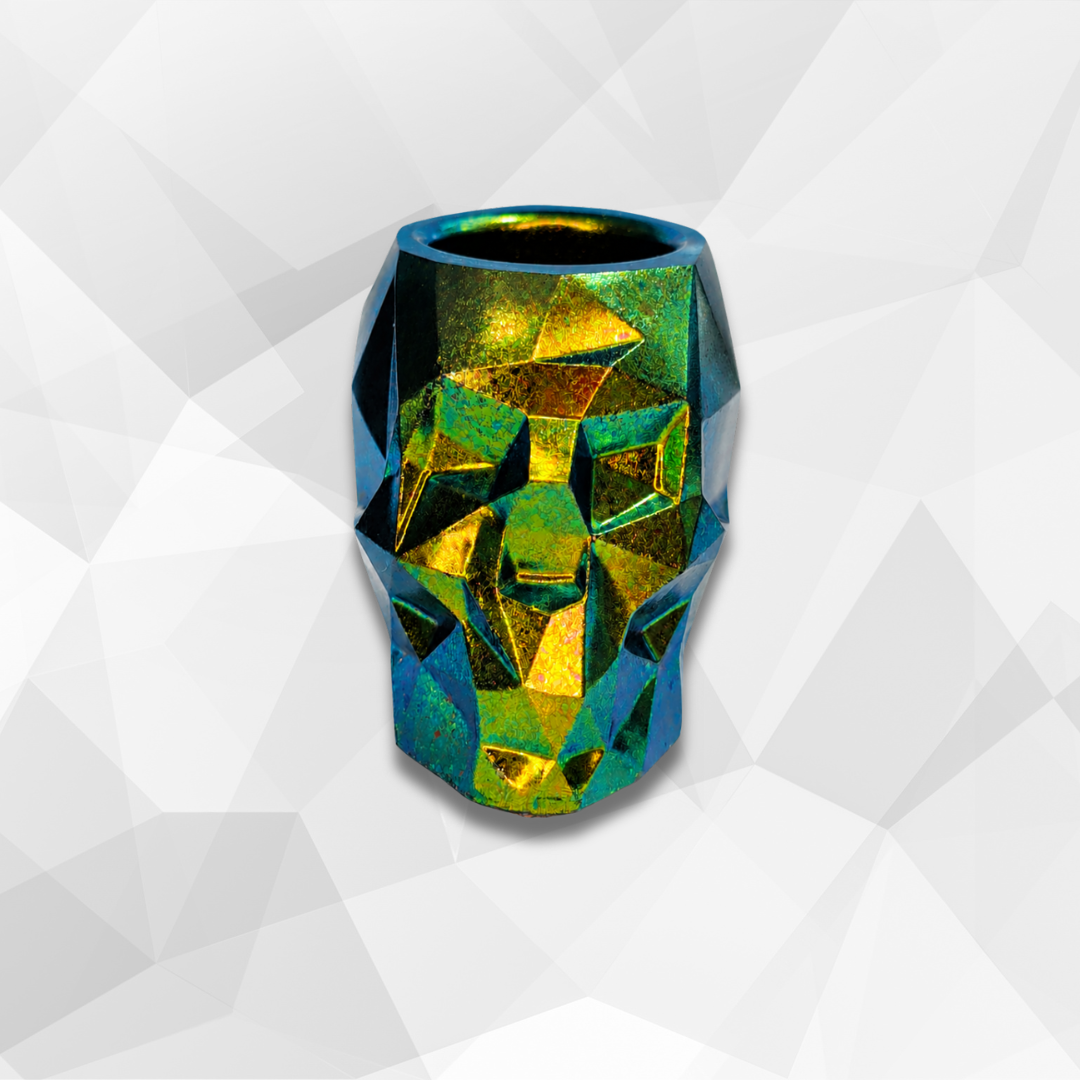 Jeweled Scarab Skull Dish
