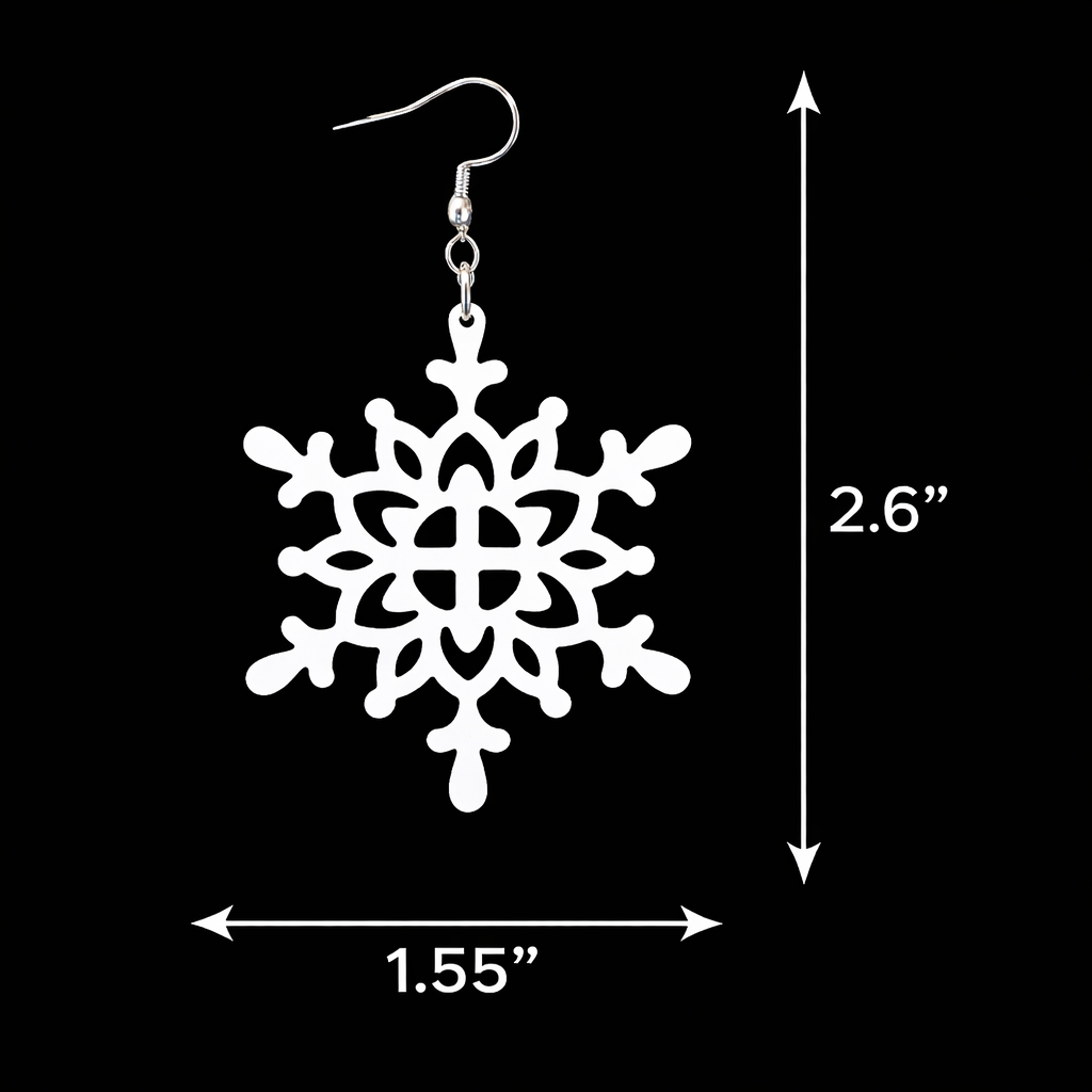 Winter Lace Earrings (Cozy Christmas)
