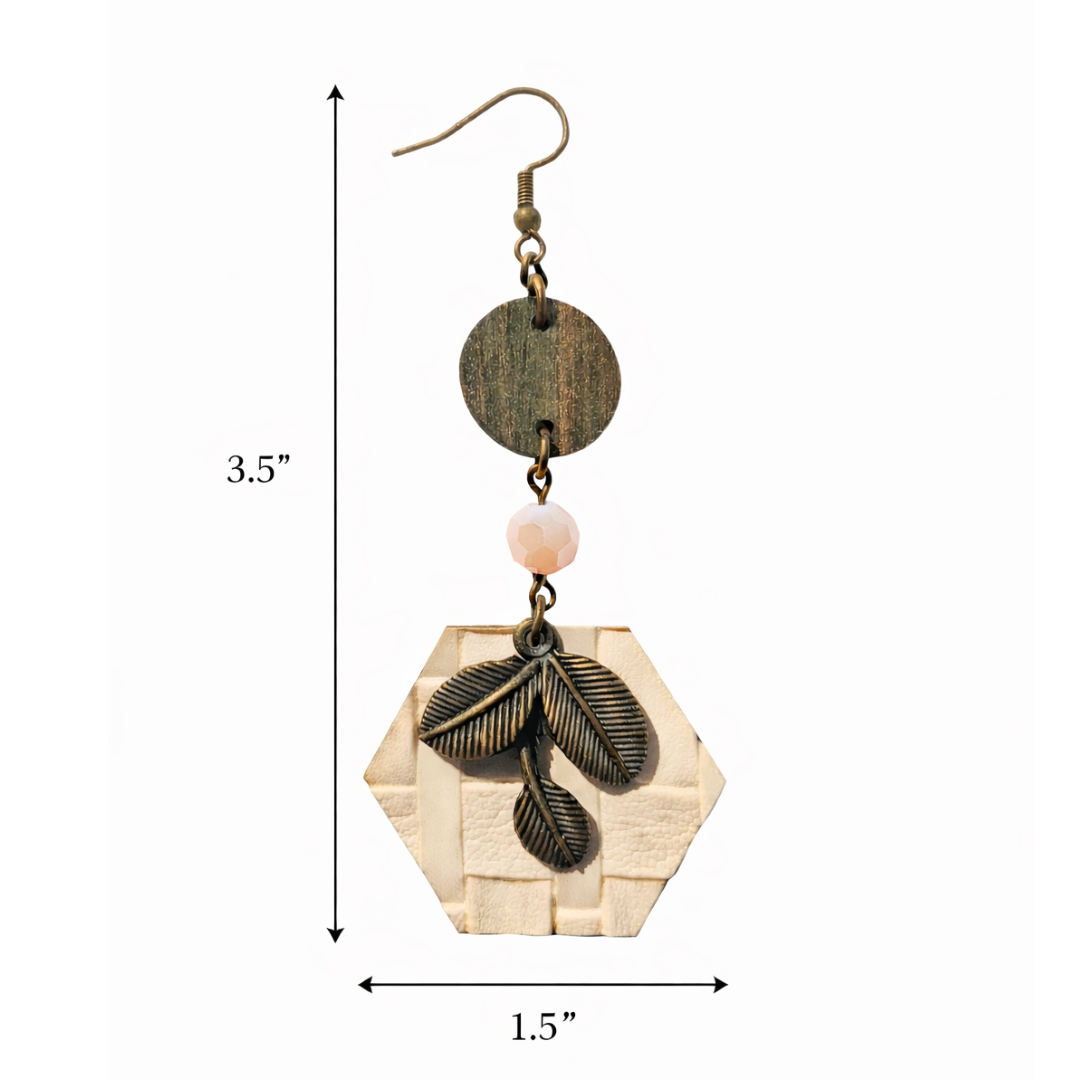 Ivory Thicket Earrings (Autumn Woods)