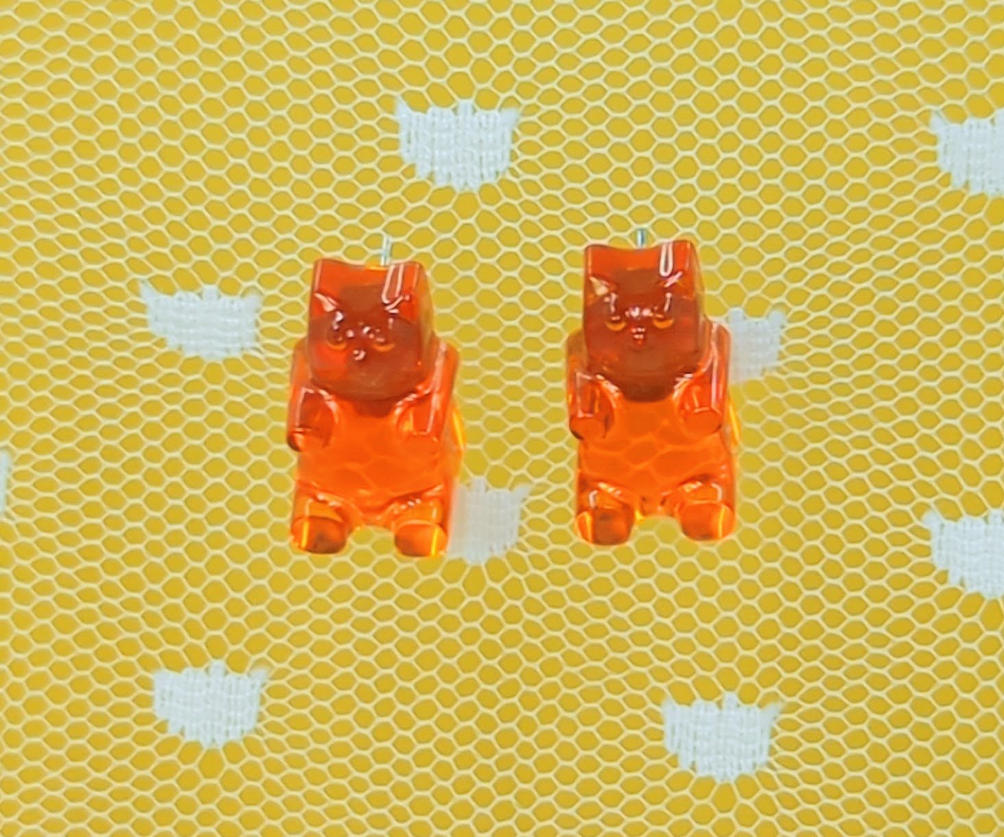 Gummy Bear Stud Resin Earrings