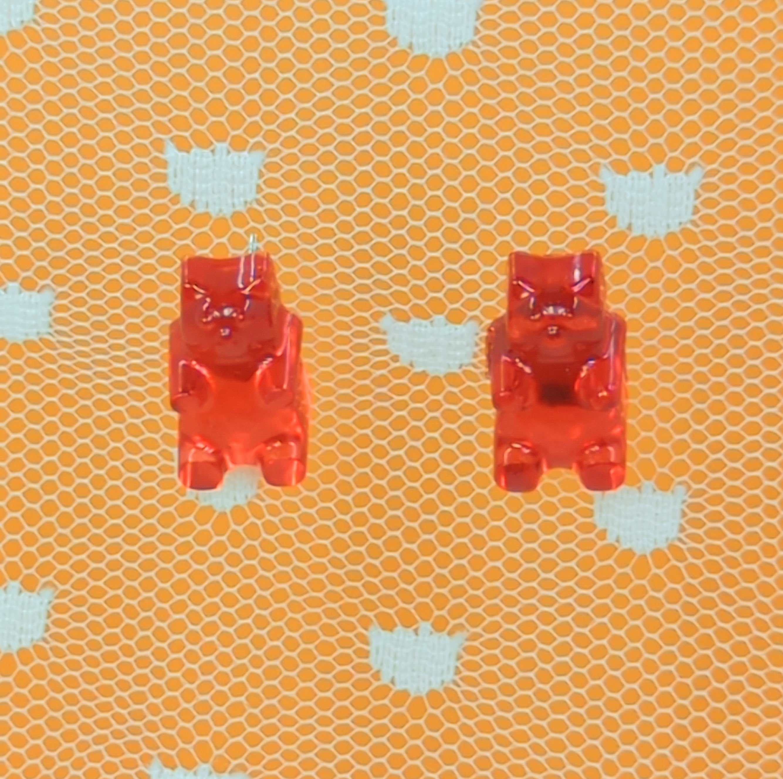 Gummy Bear Stud Resin Earrings