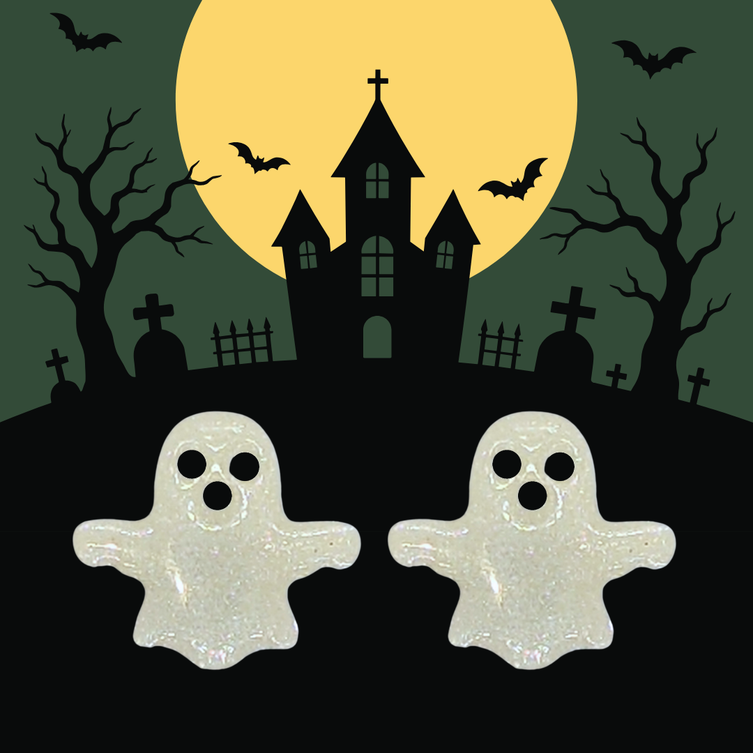 Whispering Wisp (Ghost Stud Earrings)
