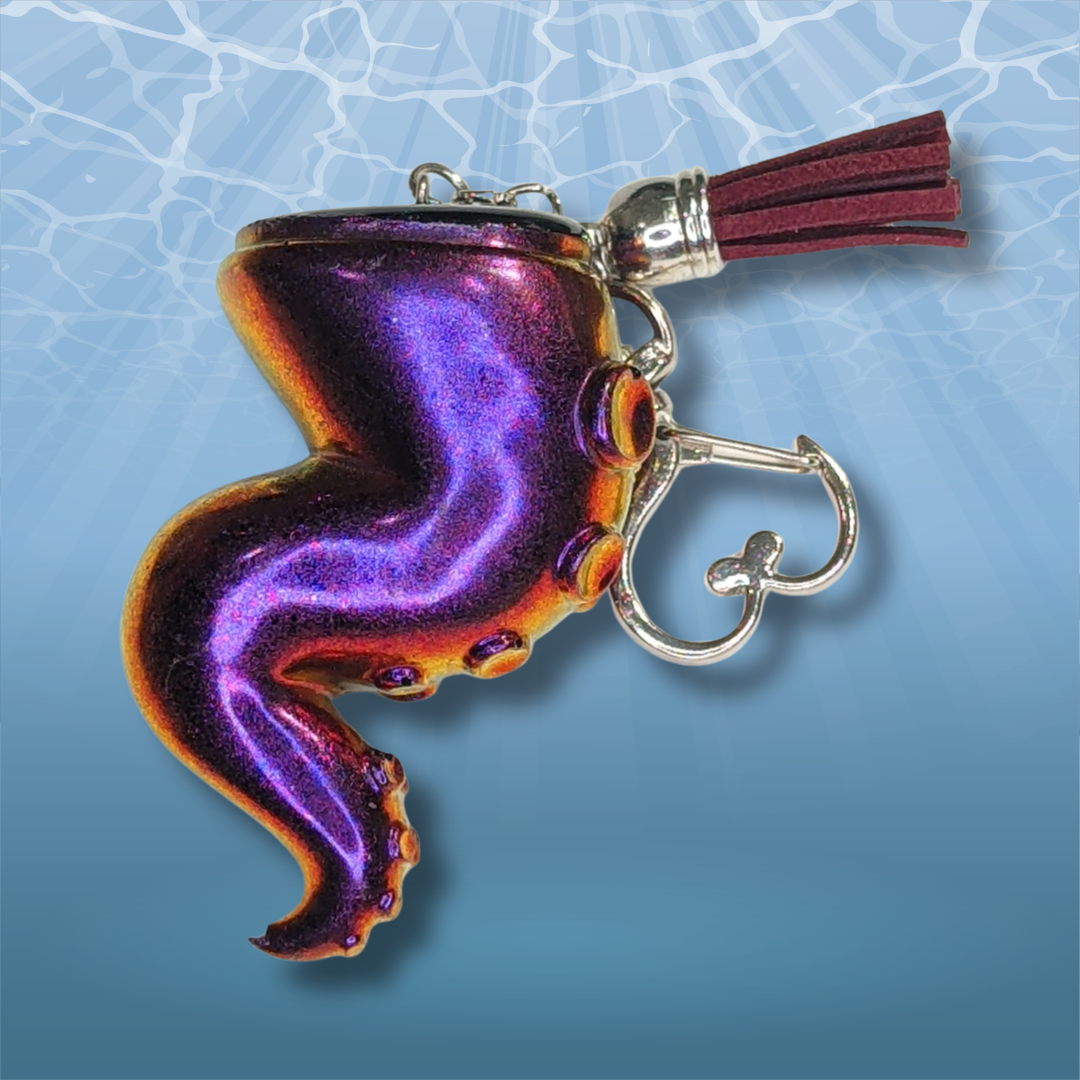 Kraken's Kiss Tentacle Resin Keychain