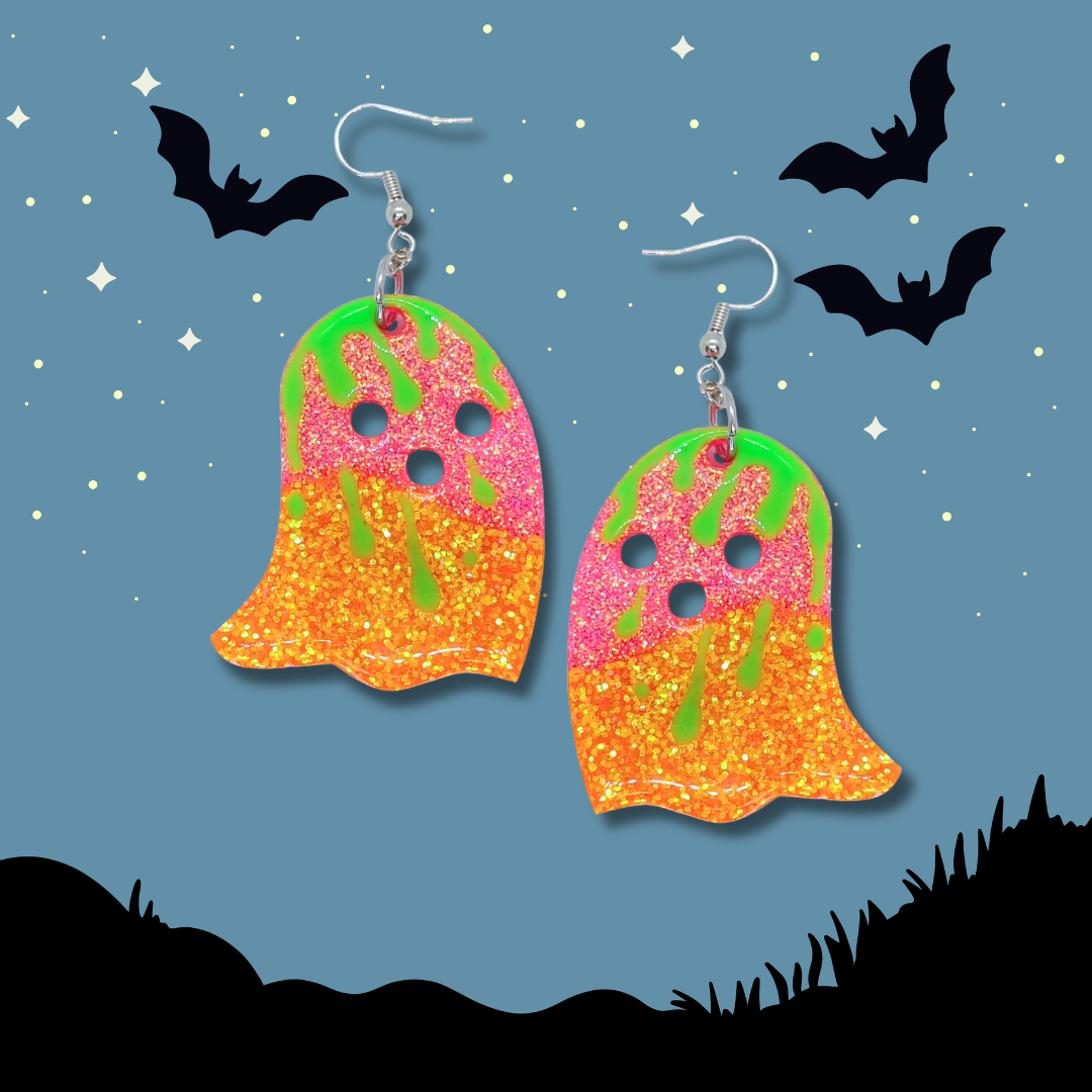 Neon Nuisance (Ghost Earrings)