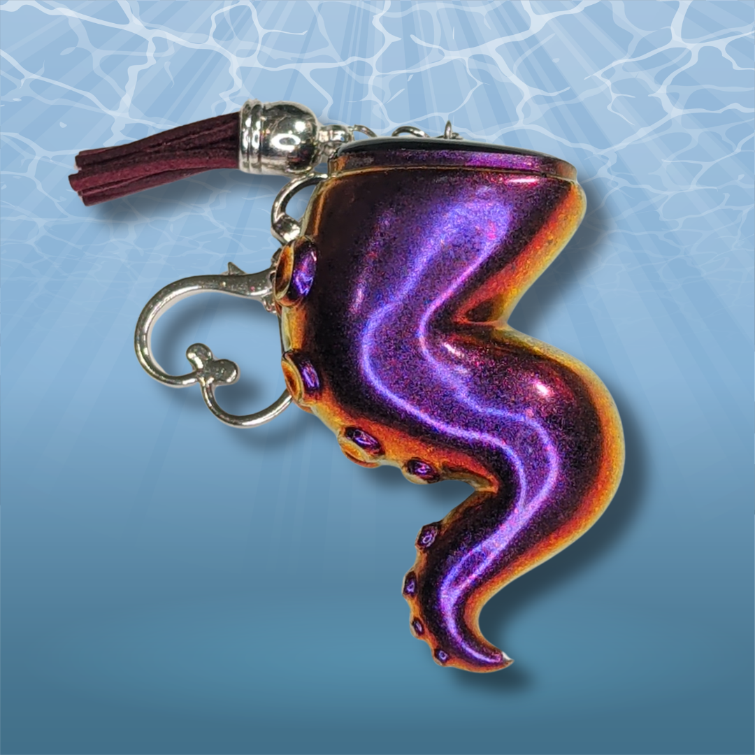 Kraken's Kiss Tentacle Resin Keychain