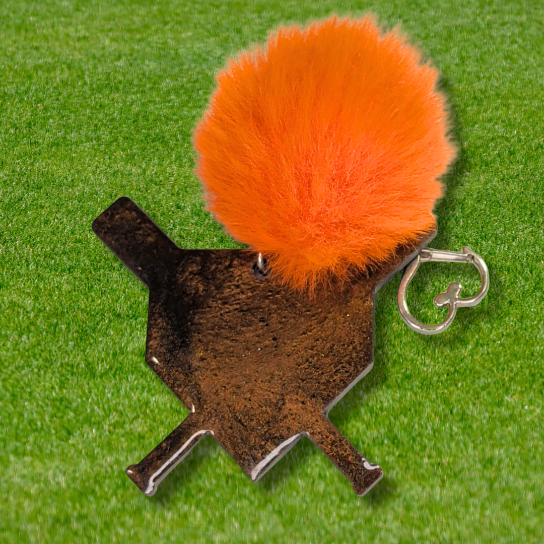 Heart of the Game (Baseball Base and Bats Keychain)