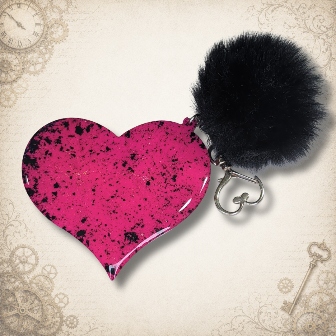 Tick-Tock Temptation Steampunk Heart Keychain