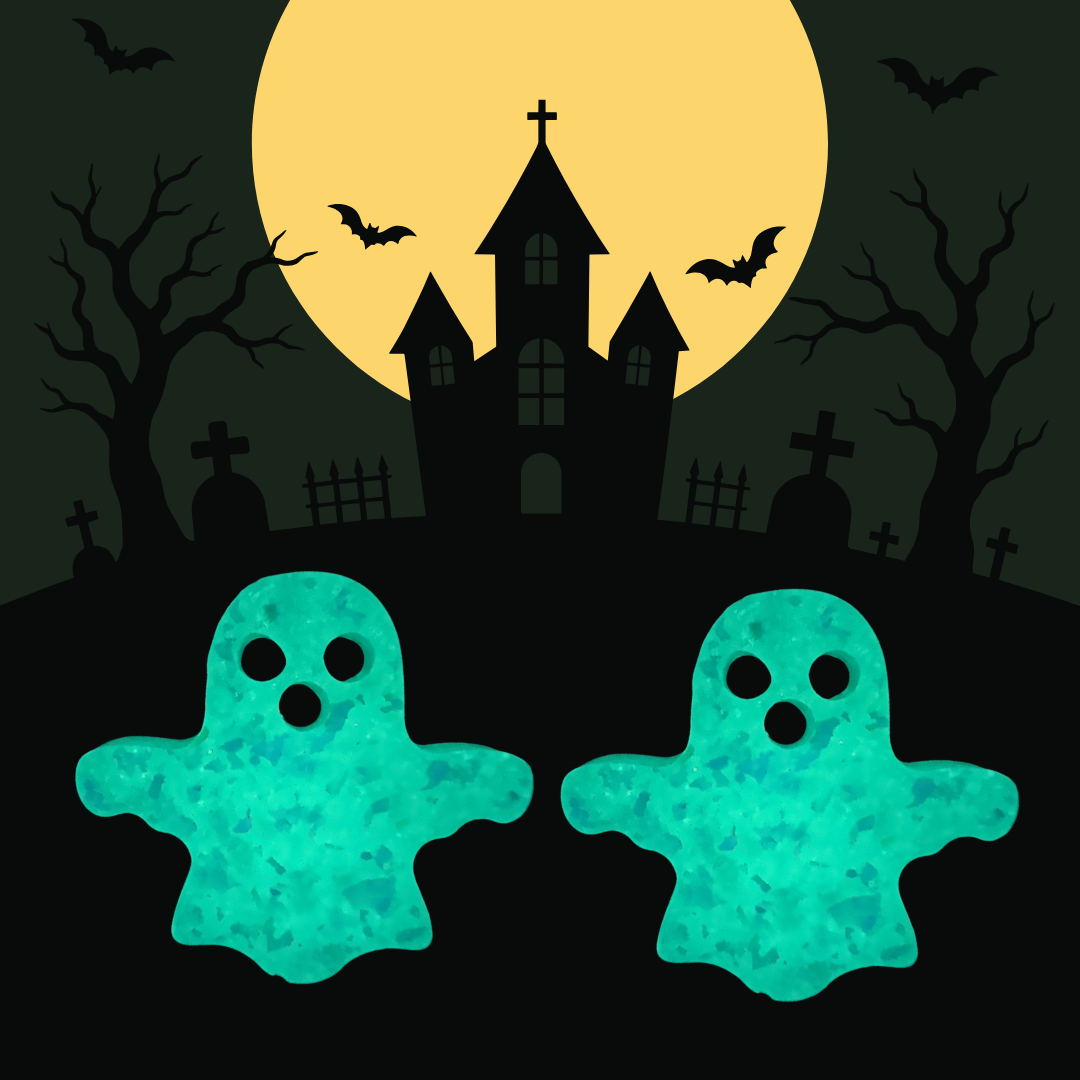 Opal Apparition (Ghost Stud Earrings)