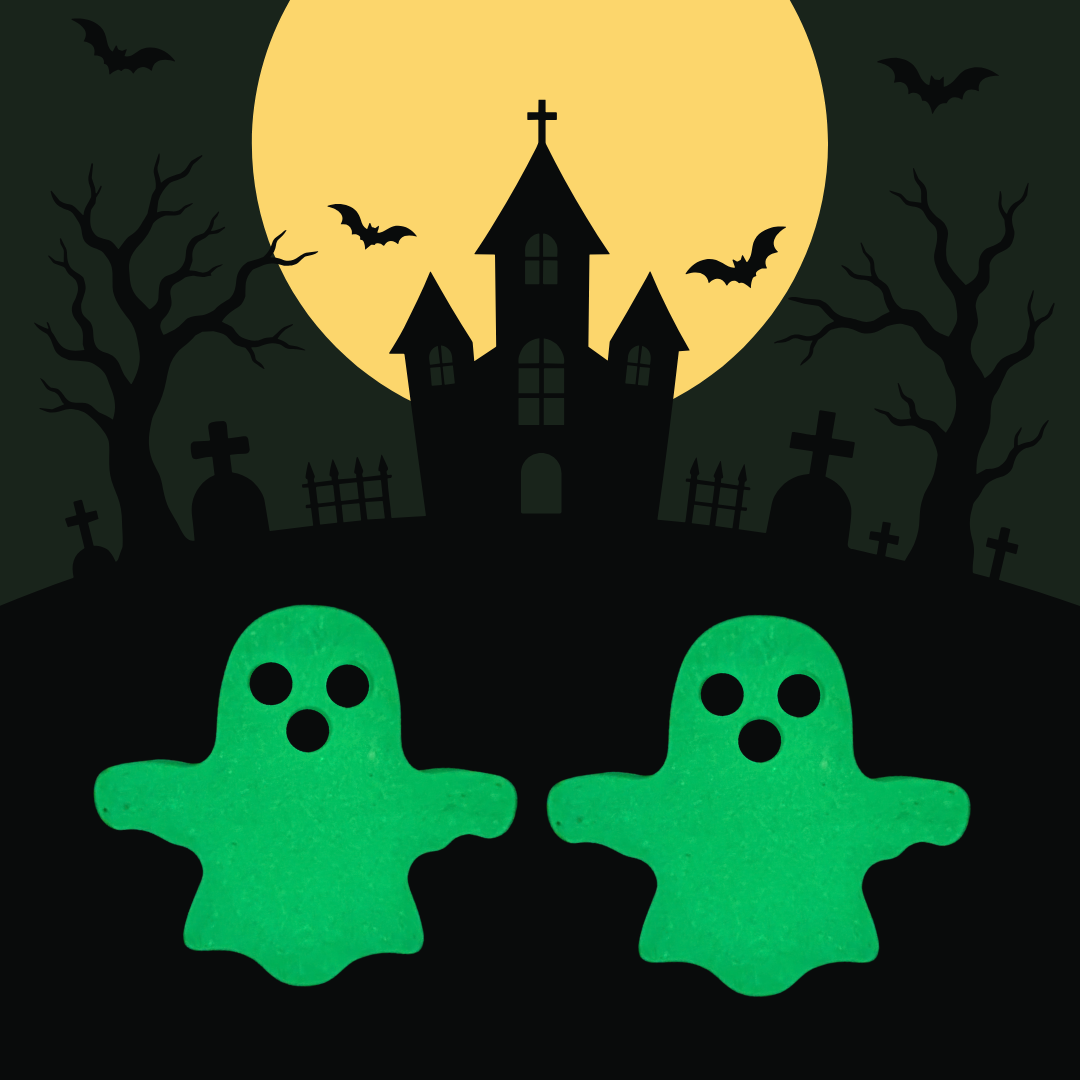 Whispering Wisp (Ghost Stud Earrings)