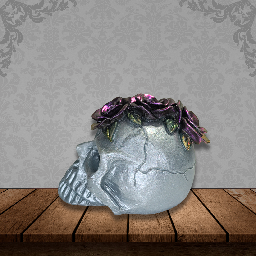 Gothic Grace (Floral Skull)