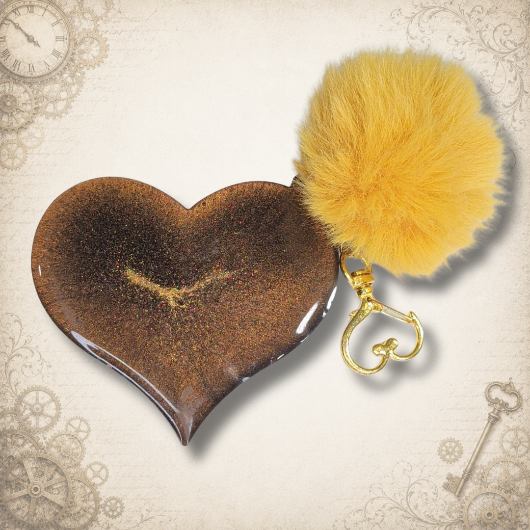 Tinker's Treasure Steampunk Heart Keychain