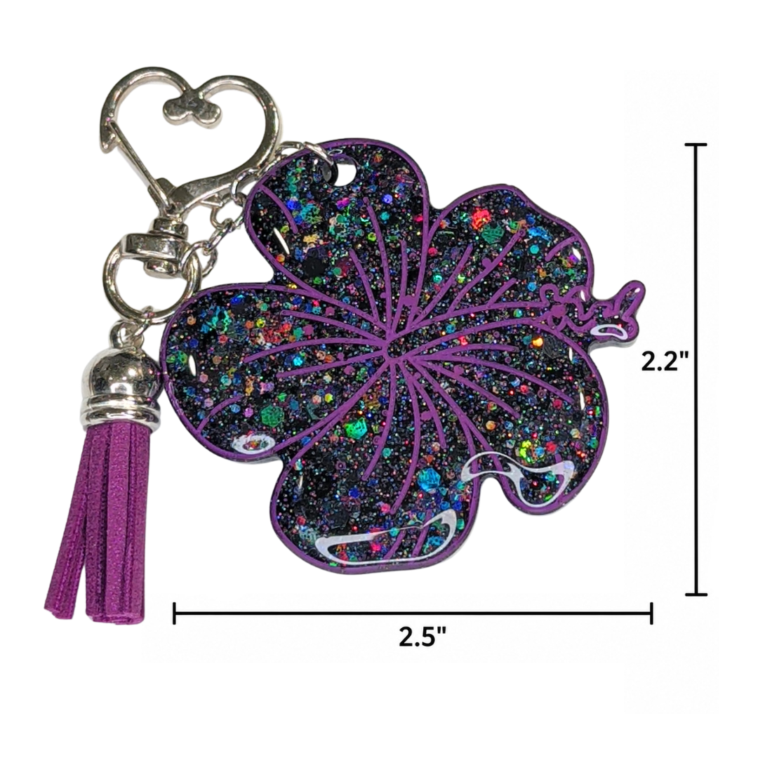 Island After Dark (Hibiscus Keychain)