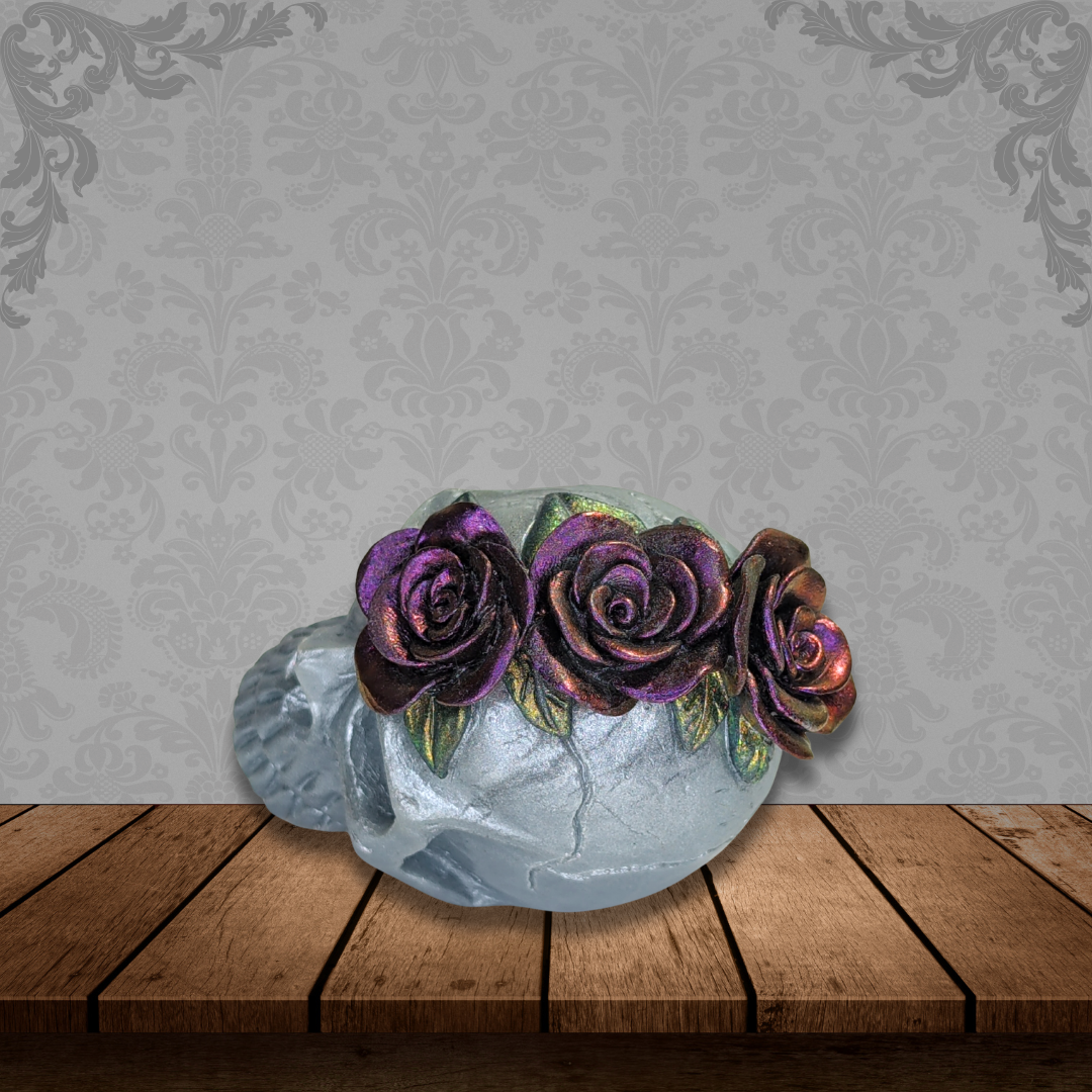 Gothic Grace (Floral Skull)