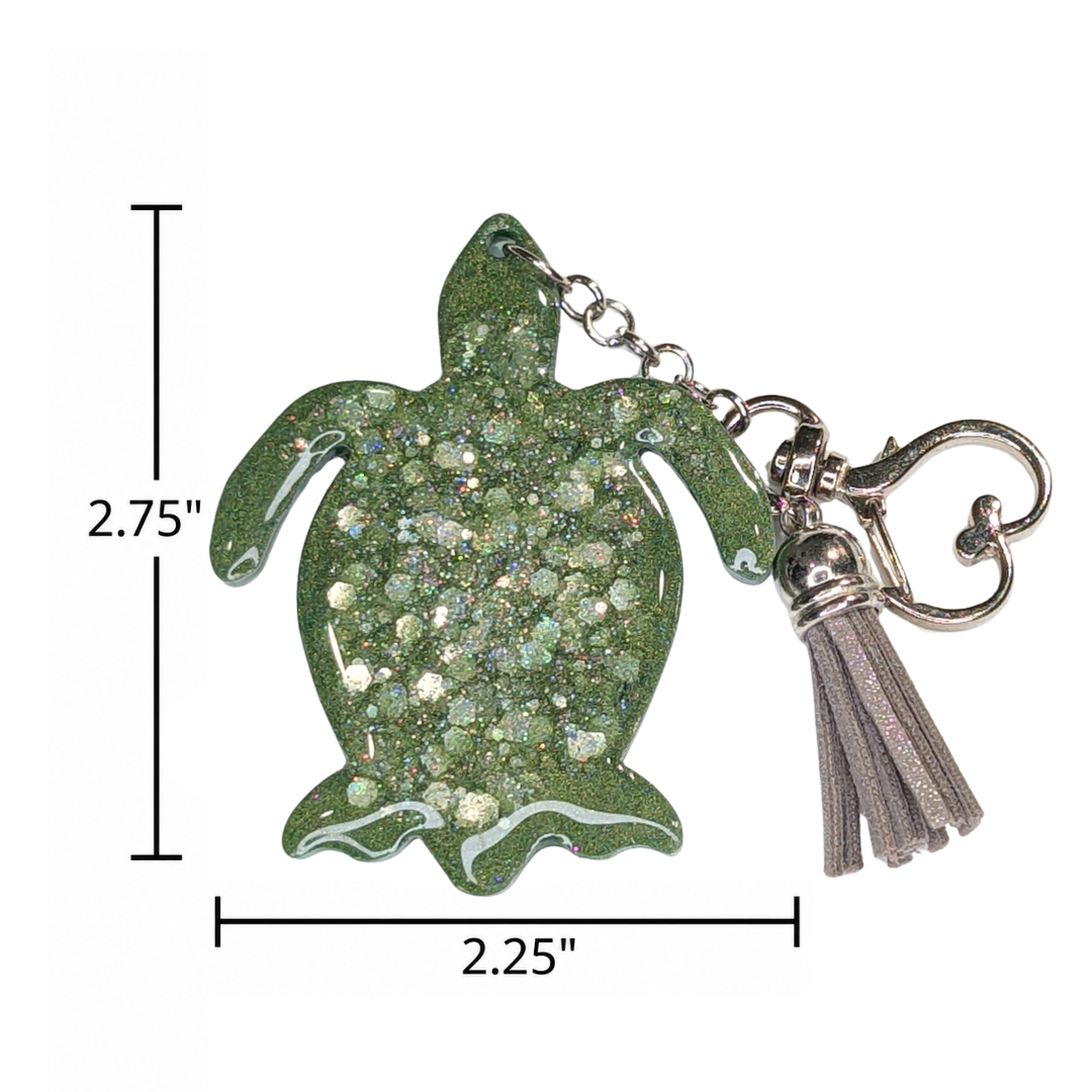 Seagrass Sparkle (Turtle Keychain)