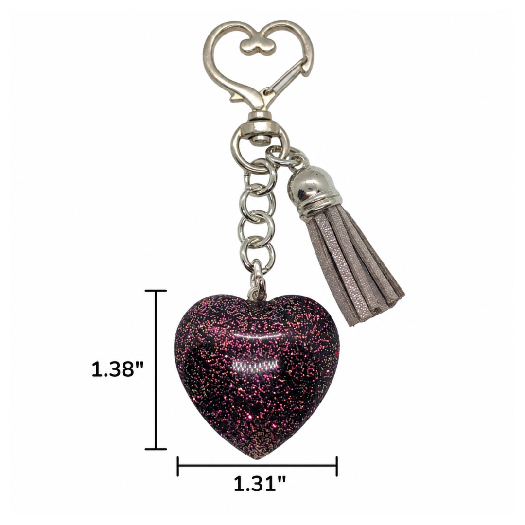 Starry-Eyed (Small Heart Keychain)