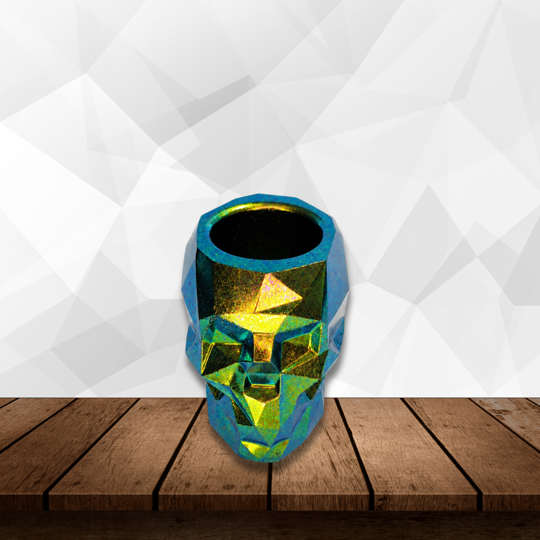 Jeweled Scarab Skull Dish