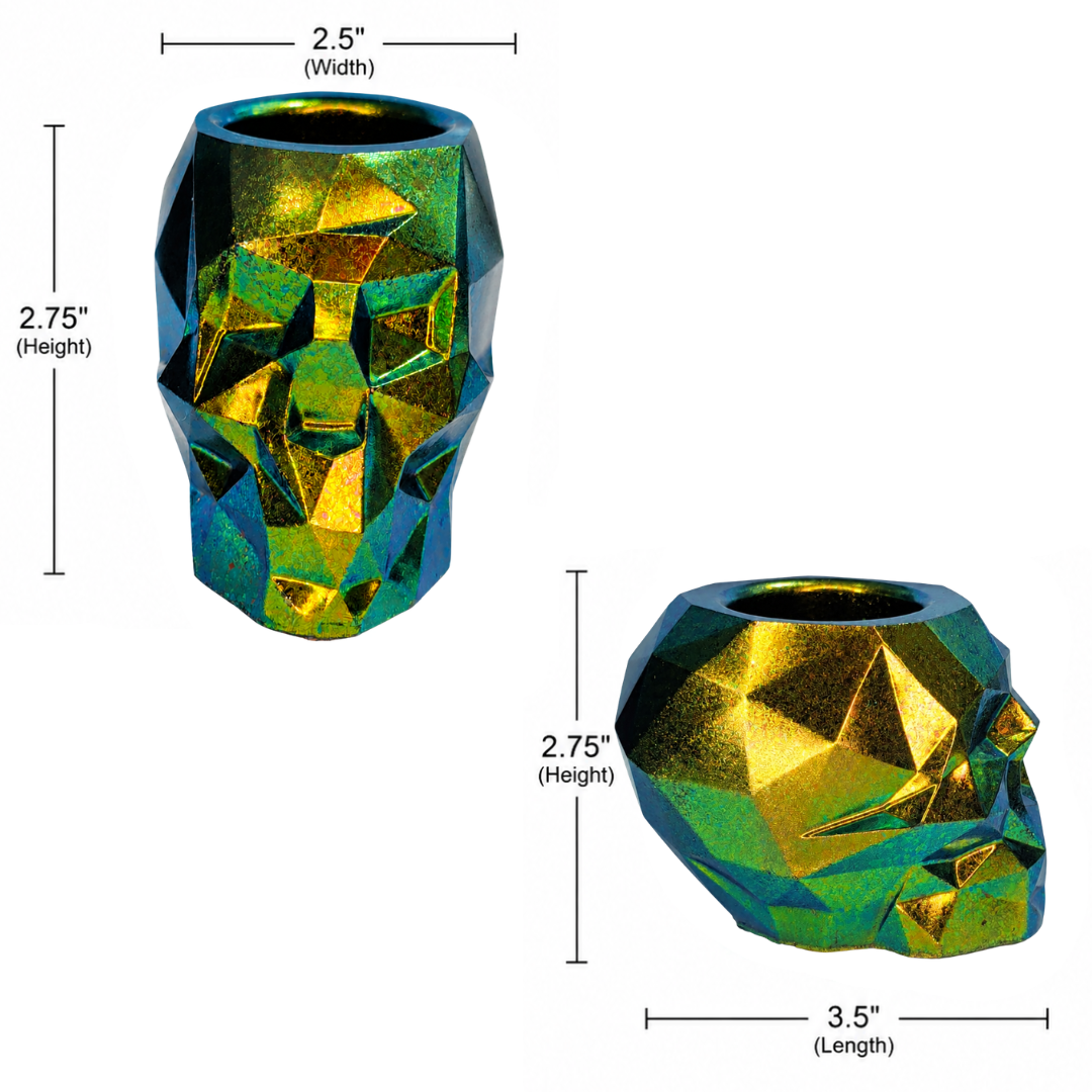 Jeweled Scarab Skull Dish