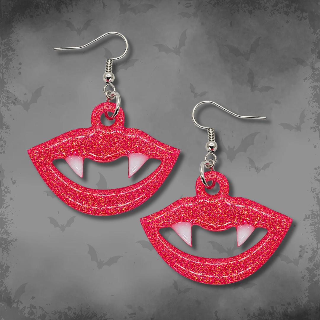 Bite Sized Crush (Vampire Teeth Earrings)