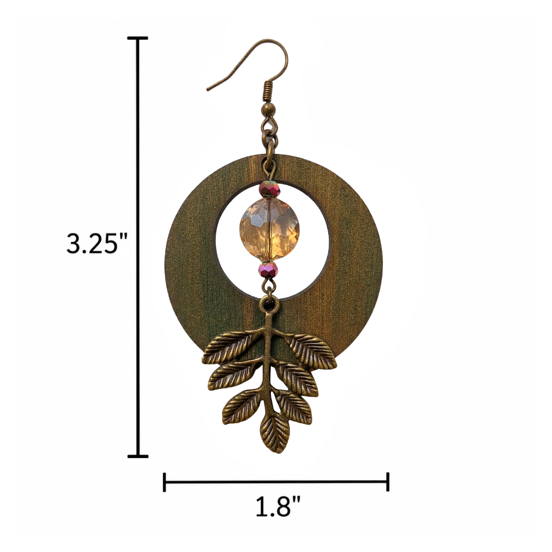 Afterglow Forest Earrings (Autumn Woods)